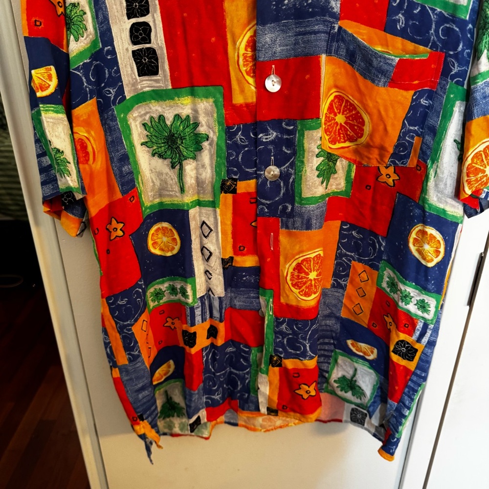 VINTAGE ST REMO Colorful 90s Button Down Shirt - Picture 4 of 5